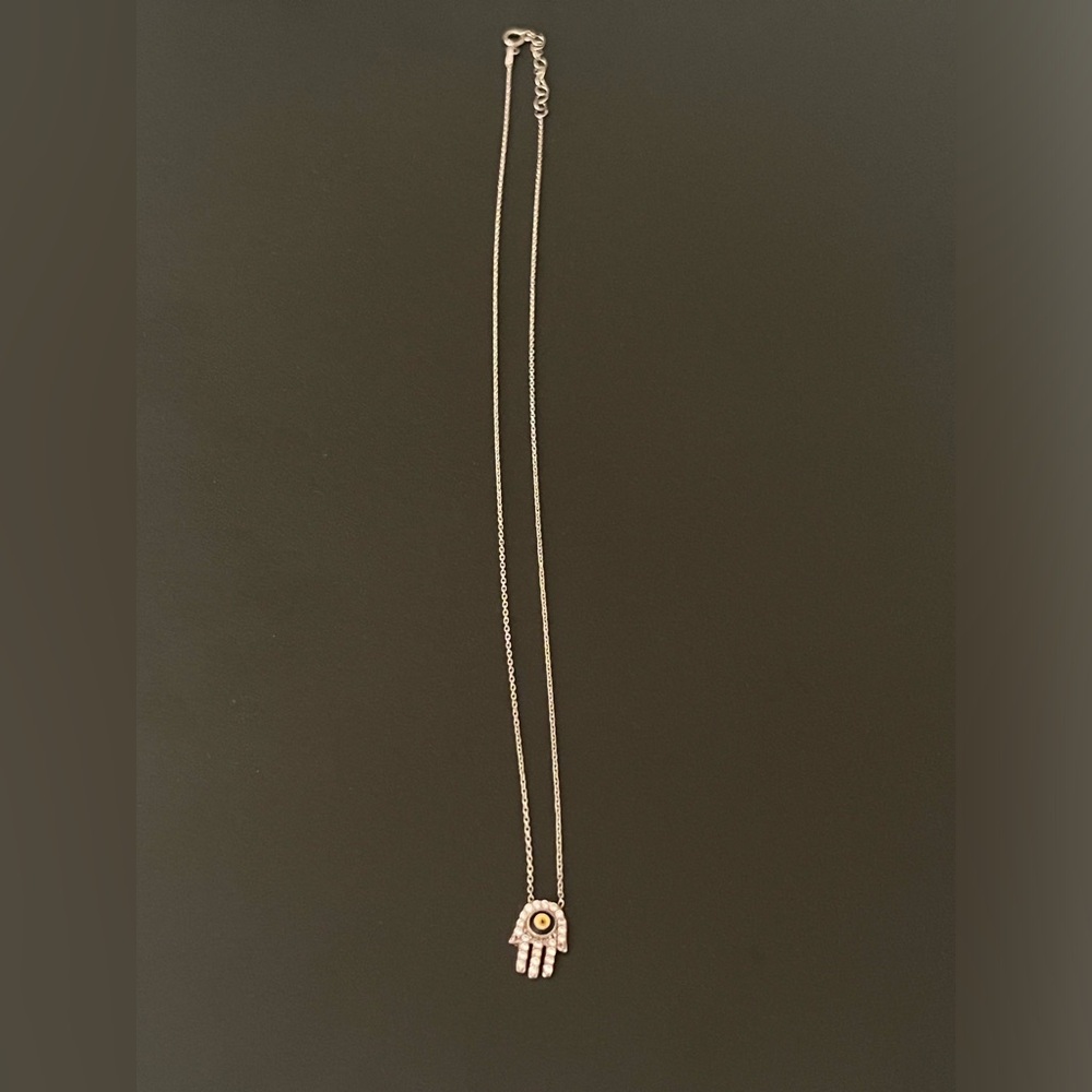 Gold Hamsa Pendant Necklace